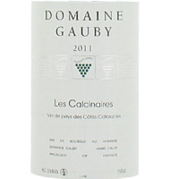 tiquette de Domaine Gauby - Les Calcinaires - Rouge 
