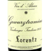 tiquette de Gustave Lorentz - Gewurztraminer Vendanges Tardives