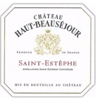 Étiquette de Château Haut-Beauséjour 