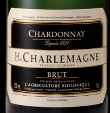 Étiquette de J&L Charlemagne - Chardonnay Brut Bio