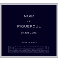tiquette de Jeff Carrel - Noir De Piquepoul