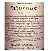 Étiquette de Les vins de Vienne - Taburnum