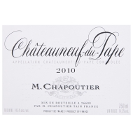 Étiquette de M. Chapoutier - Châteauneuf-du-Pape