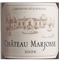 Étiquette de Château Marjosse - Bordeaux rouge 
