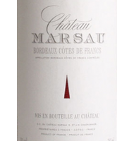 Étiquette de Château Marsau 