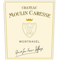 tiquette de Chteau Moulin Caresse - Montravel - Cent Pour 100 - Rouge 