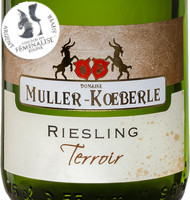 Étiquette de Muller Koeberlé - Riesling - Terroir Granit