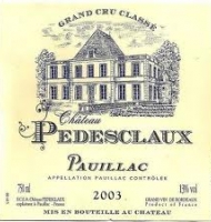 Étiquette de Château Pédesclaux 