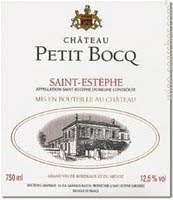 Étiquette de Château Petit Bocq 