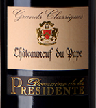 Étiquette de Domaine de la Présidente - Châteauneuf du Pape - Rouge 