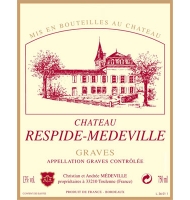 tiquette de Chteau Respide-Mdeville - Rouge 