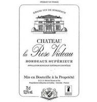 Étiquette de Château la Rose Videau 