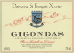 Étiquette de Domaine Saint François Xavier - Gigondas Sélection fruitée 