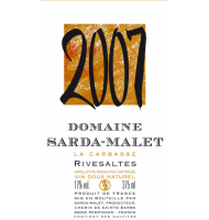 tiquette de Domaine Sarda-Malet - La Carbasse 