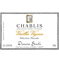 tiquette de Domaine Servin - Chablis Vieilles vignes 