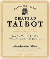 Étiquette de Château Talbot 
