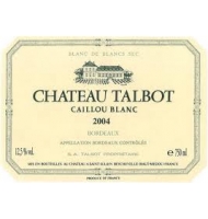 Étiquette de Château Talbot - Caillou blanc 
