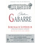 Étiquette de Château la Gabarre - Rouge - Fut de Chêne 