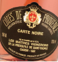 Étiquette de Carte Noire - Les Maitres Vignerons de Saint-Tropez
