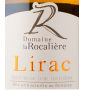 Étiquette de Domaine la Rocalière - Lirac - Blanc 