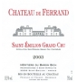 Étiquette de Château de Ferrand 