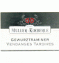 Étiquette de Muller Koeberlé - Gewurztraminer - Vendanges tardives