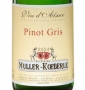 Étiquette de Muller Koeberlé - Pinot gris - Tradition