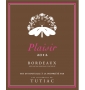 Étiquette de Les Vignerons de Tutiac - Plaisir - Rosé
