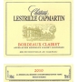 Étiquette de Château Lestrille Capmartin - Bordeaux Clairet 