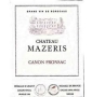 Étiquette de Château Mazeris-Bellevue 