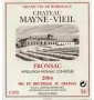 Étiquette de Château Mayne-Vieil 
