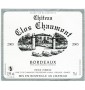 Étiquette de Château Clos Chaumont - Bordeaux Blanc 