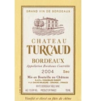 tiquette de Chteau Turcaud - Bordeaux sec 