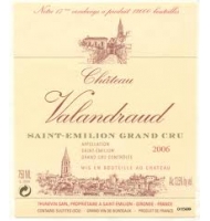 Étiquette de Château Valandraud 