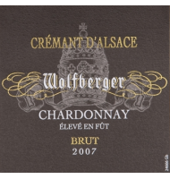 Étiquette de Wolfberger - Crémant - Chardonnay